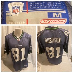 NWT Reebok On field Seahawks Robinson Jersey Sz M